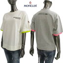 モンクレールグルノーブル MONCLER GRENOBLE レディース Tシャツ 半袖 チェスト/バックロゴ・袖口異素材デザイン・ロゴワッペン・サイドメッシュ入...