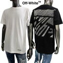 オフホワイト OFF-WHITE メンズ トップス Tシャツ 半袖 ロゴT 2color ※同デザインのボトムス(ハーフパンツ/パンツ)有 フロント裾部分刺繍ロゴ バックアートWHITEロゴ入りTシャツ OMAA027S 23JER012 0110/1001 (R110000) GB321 2023年春夏新作 【送料無料】 【smtb-TK】