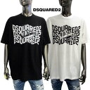 ディースクエアード ディースクエアード DSQUARED2 メンズ トップス Tシャツ 半袖 ロゴT 2color フロントマルチロゴ/シャークプリント入りショートスリーブTシャツ ホワイト/ブラック S74GD1089 S23009 100/900 (R50600) 321 2023年春夏新作 【送料無料】 【smtb-TK】