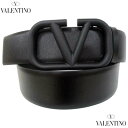 ヴァレンティノ VALENTINO メンズ 小物 グッズ ベルト Vロゴバックル付きレザーベルト ブラック 2Y2T0Q87 WQG 0NO (R70400) 321 2023年春夏新作 【送料無料】 【smtb-TK】