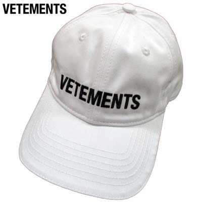 楽天ガッツ ブランドショップヴェトモン VETEMENTS メンズ 帽子 キャップ ユニセックス可 ※同デザインで色違い有り フロント/裏/つば部分ロゴ・バックLIMITED EDITION刺繍付きキャップ ホワイト UE63CA100W 1052 WHT （R57200/R58600） 321 2023年春夏新作 【送料無料】 【smtb-TK】