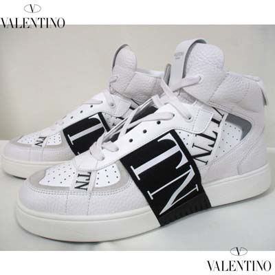 ヴァレンティノ VALENTINO メンズ 靴 スニ―カー シューズ マルチVLTNロゴ・タン/ソール/かかと部分ロゴ入りハイカットスニーカー ホワイト 3Y2S0E03 WRQ 24P (R156200) 322 2023年秋冬新作 【送料無料】 【smtb-TK】