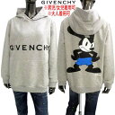 ジバンシー GIVENCHY キッズ 子供服 ジュニア ユニセックス パーカー フーディ スウェット 大人着用可 刺繍ロゴ・オズワルド・ザ・ラッキー・ラビット入りDisneyコラボプルオーバーパーカー グレー H25473 A01 (R81000) 322 2023年秋冬新作 【送料無料】 【smtb-TK】