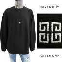 ジバンシー GIVENCHY メンズ トップス トレーナー スウェット フロントミニ4Gモノグラム刺繍ロゴ・袖口カットオフデザイン・袖口ロゴライン入りトレーナー ブラック BMJ0HB 3YE7 001 (R102300) 322 2023年秋冬新作 【送料無料】 【smtb-TK】