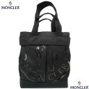 モンクレール MONCLER メンズ トートバッグ 鞄 ユニセックス可 フロントビックロゴ/マルチポケット・内部ポケット・スナップボタン留めトートバッグ ブラッ...