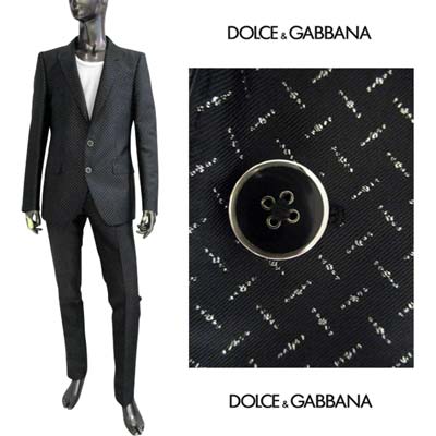 ドルチェ&ガッバーナ DOLCE&GABBANA メンズ スーツ ドルガバ セットアップ 上下組 ジャケット パンツ MARTINI 裏ロゴパッチ付きシングルブレストシルクブレンドルレックススーツ ブラック GK0RMT FJML7 S8350 (R792000) 322 2023年秋冬新作 【送料無料】 【smtb-TK】