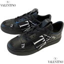 ヴァレンティノ VALENTINO メンズ スニーカー 靴 シューズ タン/ソール/かかと部分ロゴ・マルチVLTNロゴバンド付きローカットスニーカー ブラック ...