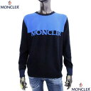 モンクレール MONCLER メンズ トップス セーター ニット ユニセックス着用可 フロントロゴ・サイド裾部分ロゴタグ付きバイカラーデザインカシミア混ウールセ...