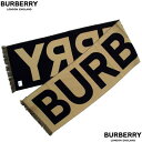 バーバリー マフラー（メンズ） バーバリー BURBERRY メンズ マフラー ストール 小物 ユニセックス可 色反転BURBERRYロゴ・フリンジ付きウールマフラー ブラウン/ブラック 8057147 134539 A7026 (R52800) 322 2023年秋冬新作 【送料無料】 【smtb-TK】