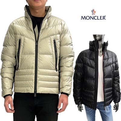 モンクレールグルノーブル MONCLER GRENOBLE メンズ アウター ダウンジャケット ブルゾン CANMORE アーム/襟/ジップ部分ロゴ入りダウンジャケット フードなし ベージュ アイボリー ブラック 1A00054 53071 219/999 (R246400) 322 2023年秋冬新作 【送料無料】 【smtb-TK】