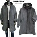 バーバリー バーバリー BURBERRY メンズ アウター コート ロングジャケット バックエンブレムロゴ・チェスト部分馬上の騎士ロゴ・ジップ部分ロゴ入りコート グレー 8071566 143790 A1189 (R357500) 322 2023年秋冬新作 【送料無料】 【smtb-TK】