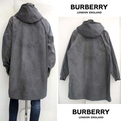 バーバリー BURBERRY コート メンズ フード付き ロング丈 バックエンブレムロゴ・馬上の騎士ロゴ・ジップロゴ入りコート guts-10035376 ガッツ ブランドショップ サンプル画像2
