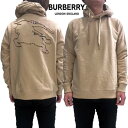 バーバリー バーバリー BURBERRY メンズ トップス パーカー フーディ スウェット チェスト部分刺繍ロゴ・バックビック馬上の騎士ロゴ縁部分バーバリーチェック柄入りプルオーバーパーカー ベージュ 8072714 121044 A7405 (R136400) 322 2023年秋冬新作 【送料無料】 【smtb-TK】