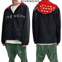 ジバンシー GIVENCHY メンズ アウター ジャケット ウインドブレーカー フロントロゴ・サイドポケット・フード部分スタープリント付きカラーブロックデザインジャケット ダークネイビー BM01131YEJ 403 (R315700) 421 2024年春夏新作 【送料無料】 【smtb-TK】