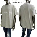 ジバンシー GIVENCHY メンズ トップス Tシャツ 半袖 ロゴT フロントシルバーロゴ/サンダーボルトプリント バック裾4Gモノグラムロゴ入りショートスリーブTシャツ グレー BM71KQ3YJ9 055 (R116600) 421 2024年春夏新作 【送料無料】 【smtb-TK】