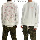 ジバンシー GIVENCHY メンズ トップス トレーナー スウェット チェスト部分レッドスター/ブランドロゴ・バックビック4Gモノグラムロゴヴィンテージプリン...