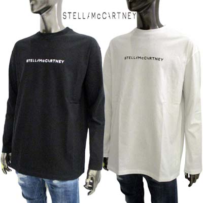 ステラマッカートニー STELLA McCARTNEY レディース ロンT Tシャツ 長袖 ロングTシャツ ロゴT ユニセックス着用可 2色展開 フロントロゴ入りロングスリーブTシャツ ホワイト/ブラック 6J0161 3SPY49 9000/1000 (R61600) 421 2024年春夏新作 【送料無料】 【smtb-TK】