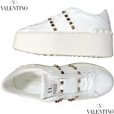 ヴァレンティノ VALENTINO レディース スニーカー 靴 シューズ マルチスタッズデザイン・11/ROCKSTUD UNTITLED・インソール/ソール部分ロゴ入り厚底スニーカー ホワイト 4W2S0GG8 BHS 0BO (R156200) 421 2024年春夏新作 【送料無料】 【smtb-TK】