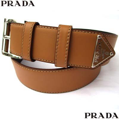 プラダ PRADA メンズ ベルト グッズ 小物 剣先トライアングルロゴプレート・メタル...
