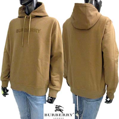 バーバリー BURBERRY パーカー フーディ スウェット メンズ ANSDELL トップス セットアップ着用可(ボトムス別売り) フロント同色系ブランドロゴ...