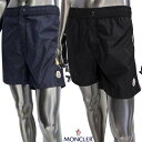 モンクレール MONCLER 水着 スイムウェア メンズ ビーチウェア 2色展開 左裾ロゴワッペン・サイドトリコロール・バックポケット/フロントスナップボタン留...