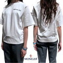 モンクレール MONCLER Tシャツ 半袖 レディース トップス チェスト部分ミラーロゴ・アーム部分ロゴワッペン・バック裾ロゴ・ネック内側トリコロールライン入...