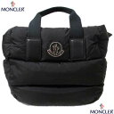 モンクレール MONCLER トートバッグ 鞄 レディース CARADOC フロントレザー/メタルロゴ・内部ポケット部分ロゴ付きダウントートバッグ ブラック 5...