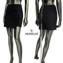 モンクレール MONCLER ショートパンツ レディース ボトムス バックウエスト部分同色系ロゴワッペン・サイドジップ/フック留め・ポケット付きラップデザインシ...