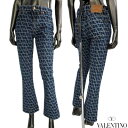 ヴァレンティノ VALENTINO パンツ ジーンズ レディース デニム ボトムス 全体Vロゴデザイン・バックロゴパッチ・フロントVロゴ刻印ボタン/ジップ留めデ...