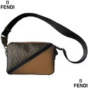 フェンディ FENDI カメラケース ショルダーバッグ 鞄 FFズッカ・内部レザーロゴ/カードポケット・取り外し可ショルダーストラップ・切り替えしデザインショル...