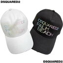 ディースクエアード DSQUARED2 帽子 キャップ ユニセックス 2色展開 フロント/バックレインボーロゴ/ランゲージ・バック金具部分ロゴ・ダメージ入りベー...