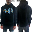 アミリ AMIRI パーカー フーディ スウェット メンズ トップス フロントグラデーションカラーロゴプリント・バックサイド裾部分ロゴプレート入りプルオーバーパ...
