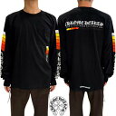クロムハーツ CHROMEHEARTS ロンT ロングTシャツ メンズ 長袖 スリーブ/バック/フロントロゴ・オレンジ系グラデーション・バックハリウッド・バック...
