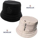 モンクレールグルノーブル MONCLER GRENOBLE 帽子 バケットハット メンズ 2色展開 ユニセックス フロントロゴ・バックミラーバーティカルブラック...