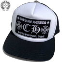 クロムハーツ CHROMEHEARTS 帽子 キャップ ユニセックス フロント刺繍マルチロゴ・天ボタン部分クロスロゴ・裏地ロゴライン入りバイカラーデザインメッシ...