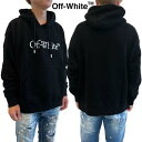 オフホワイト OFF-WHITE パーカー フーディ メンズ スウェット トップス フロントブランドロゴプリント・カンガルーポケット付きプルオーバーパーカー ホ...