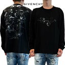 ジバンシー GIVENCHY ロンT ロングTシャツ メンズ 長袖 トップス ロゴT フロントスモールブランドロゴ・バックネック4Gモノグラムロゴ入りタロットカ...