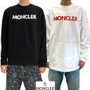モンクレール MONCLER ロンT ロングTシャツ メンズ 長袖 トップス ロゴT 2色展開 フロントロゴ・アーム同色系ロゴワッペン入りロングスリーブTシャツ...