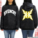 GIVENCHY ジバンシー スウェットパーカー フーディ 子供服 大人着用可 ユニセックス フロントスプレーブランドロゴプリント・バック4Gロゴ入りアシッドウ...