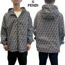 フェンディ FENDI ジャケット メンズ ウインドブレーカー アウター 総柄FFモノグラムロゴ入りナイロンジャケット グレー FAA935 ARYI F0PU...