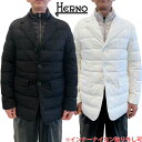 HERNO ヘルノ ダウンジャケット メンズ アウター 2色展開 インナーナイロン部分取り外し可シルク×カシミヤレイヤードジャケット ホワイト/ブラック PI0...