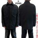FENDI フェンディ ジャケット メンズ ブルゾン アウター フロントマルチポケット・左胸FFエンボス加工ロゴジップポケット・取り外し可総柄FFズッカネイビー...
