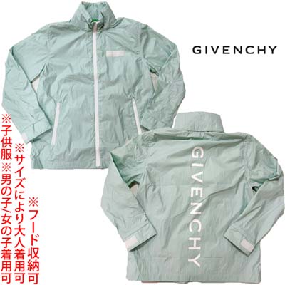 ジバンシー GIVENCHY ジャケット キッズ 子供服 ウィンドブレーカー アウター ユニセックス サイズにより大人着用可 バックバーティカルロゴ・左胸/袖口...