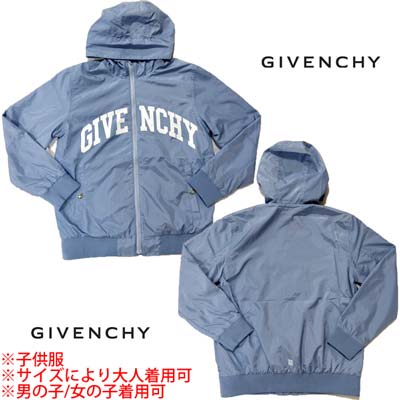 ジバンシー GIVENCHY ジャケット キッズ 子供服 ウィンドブレーカー アウター ユニセックス サイズにより大人着用可 フロントアーチブランドロゴ/バック...