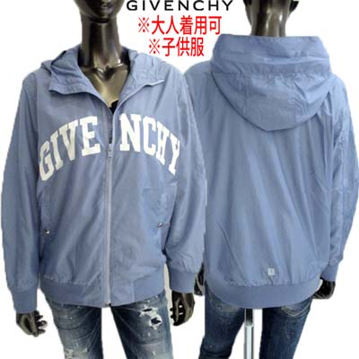 ジバンシー GIVENCHY ジャケット キッズ 子供服 ウィンドブレーカー アウター ユニセックス 大人着用可 フロントアーチブランドロゴ/バック裾4Gモノグ...