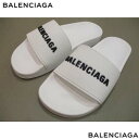 BALENCIAGA バレンシアガ シャワーサンダル レディース スライドサンダル 靴 ブランドロゴ ラバー ホワイト/ブラック 565547 W1S80 90...