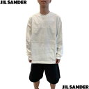 JIL SANDER ジルサンダー ロンT メンズ 長袖Tシャツ ロングTシャツ ブランドロゴ ホワイト/ブラック J21GC0167 J20243 102/0...