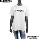 BURBERRY バーバリー 半袖Tシャツ レディース ブランドロゴ コットン クルーネック ホワイト 8080325 A1464 (R66000) 521 2...