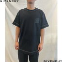 GIVENCHY ジバンシー 半袖Tシャツ メンズ カットソー クルーネック 4Gロゴ ステッチ ブラック BM71MG3YPQ 004 (R116600) 5...