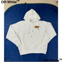 OFF-WHITE オフホワイト パーカー メンズ フーディ スウェット ブランドロゴ アロー コットン ホワイト OMBB085S 25FLE00E 0115...